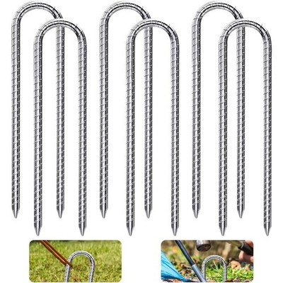 Erdanker U Typ 30 cm 6 Stück Zaun Knicke Zelt Hering Heringe Garten