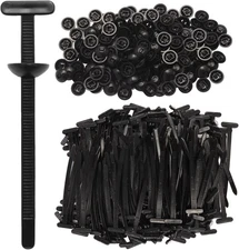 150 PCS Nylon Universal Cable Tie Quick Repair Buckle Zip Clip For Black 