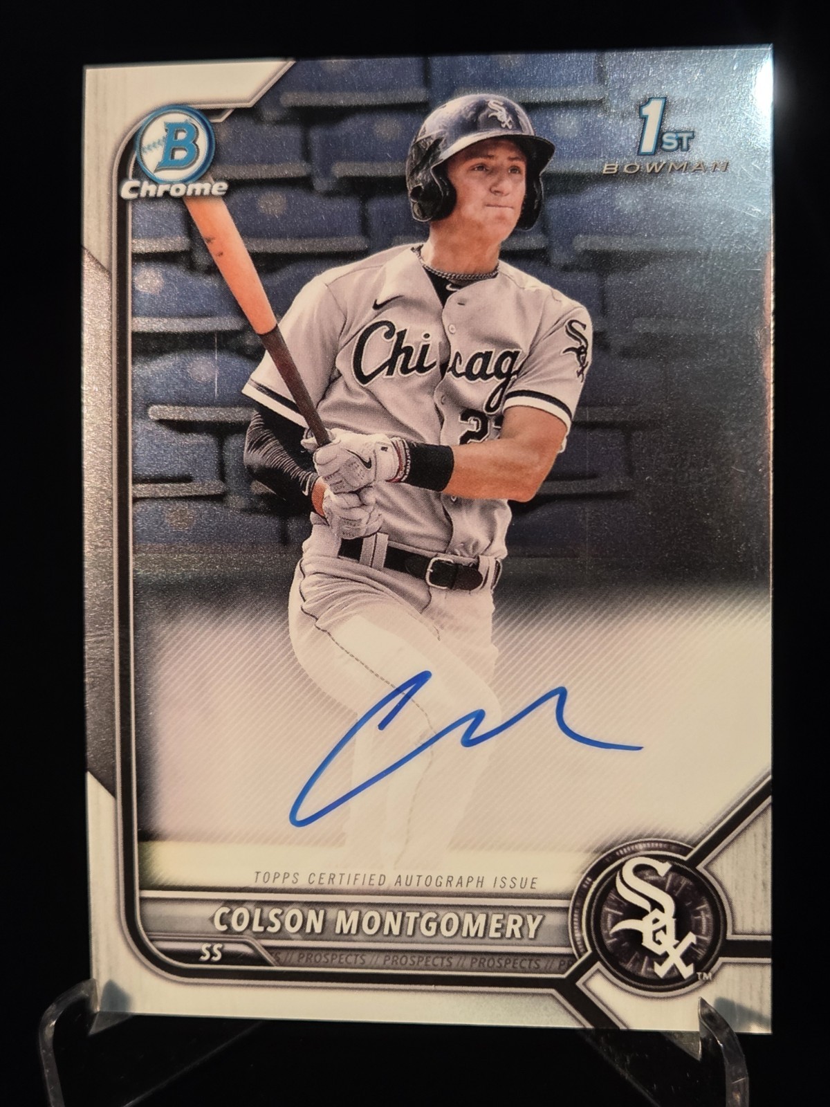 COLSON MONTGOMERY 2022 Bowman Chrome Auto 1st Bowman Chicago WHITE SOX #CPA-CMY