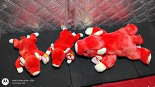 Snort The Bull 1999 Ty Beanie Lot of 3 with Tags Rare Retired