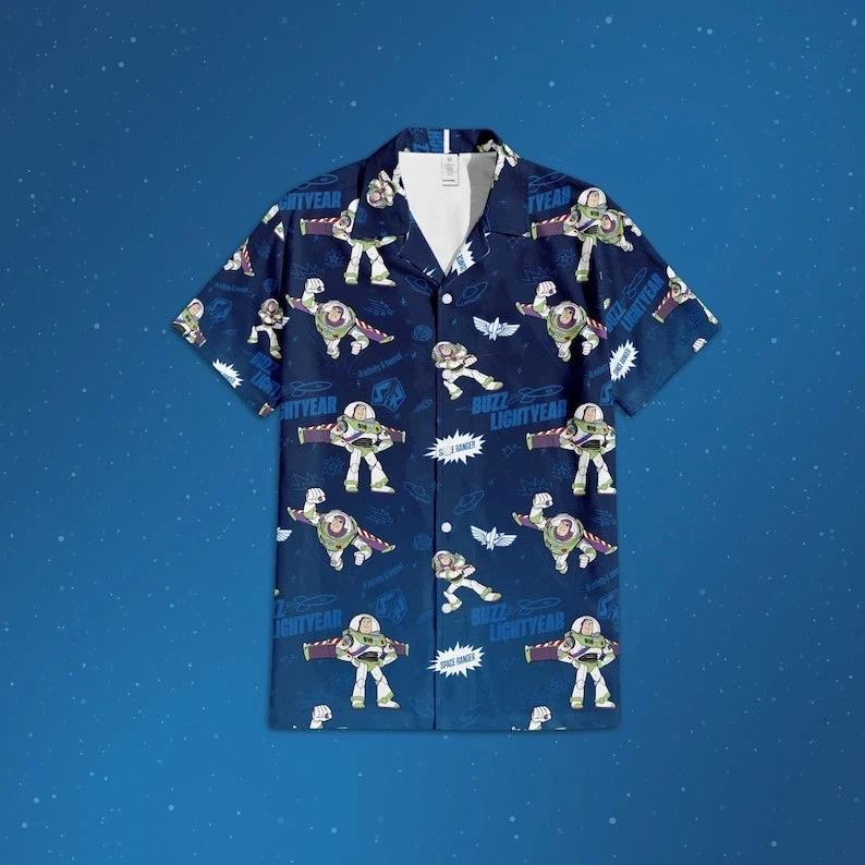 Disney Toy Story Buzz Lightyear To Infinity And Beyond Hawaiian Shirt