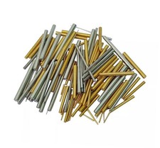 100 Mixed Taper Pins Assorted Steel and Brass Clock Pins, Tapered Pins for