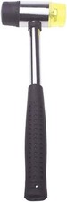 25mm/9.84in Double-Sided Soft Rubber Mallet - Plastic Hammer for Repair, Leathe
