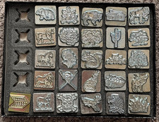 Craftool Co. USA 2-3D Stamps for Leather Tooling - Vintage
