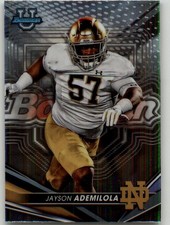 2022-23 Bowman's Best University Jayson Ademilola #25 Notre Dame Fighting Irish