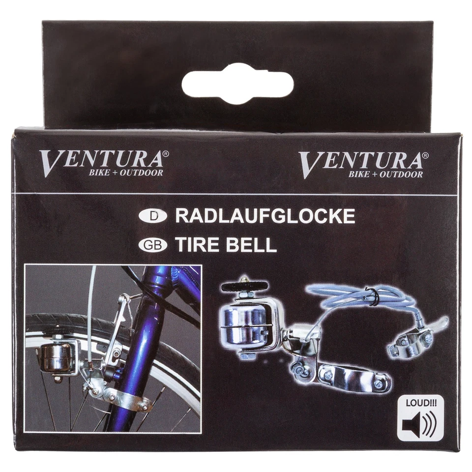 Ventura Wheel Arch Bell ENDLESS Steel Chrome Plated Bicycle Bell Fork Assembly - Image 3 of 3