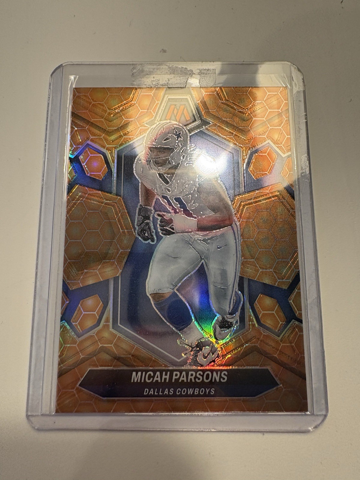 2024 Panini Mosaic Micah Parsons Rare Honeycomb Prizm SSP #62 Case Hit Dallas