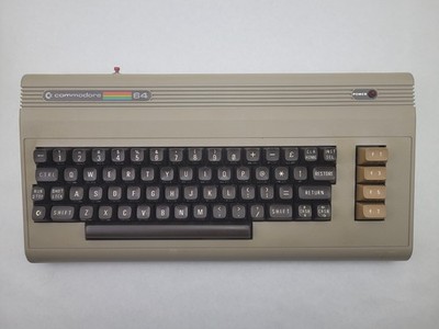 COMMODORE 64 - CASE & KEYBOARD ONLY - NO MOTHERBOARD - ALL TABS INTACT