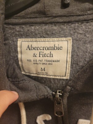 Abercrombie And Fitch 92 Full Zip Hoodie Men Adult medium
