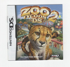 Zoo Tycoon 2 DS Nintendo DS, 2008 Authentic Instruction Manual Only