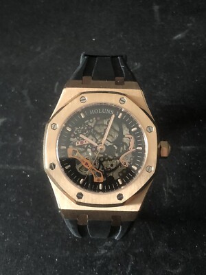 Automatik Armbanduhr rosé - Skelleton Optik