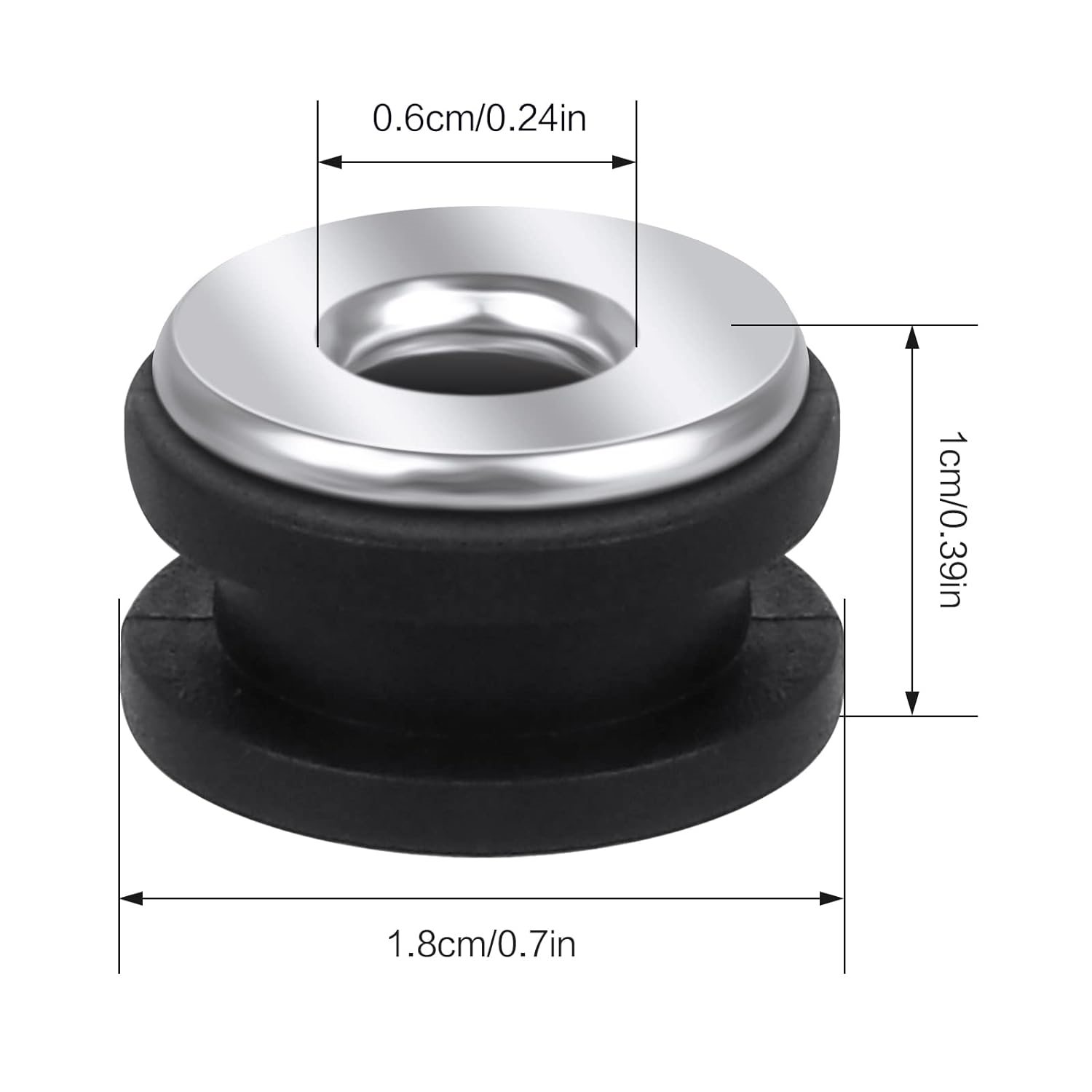 40 Pieces Motorcycle Rubber Grommet, Pressure Relief Motorbike Rubber