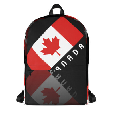 Elegant Maple Leaf Canadian Flag Backpack