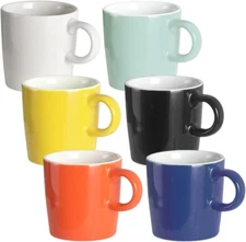 homEdge Mini Procelain Espresso Cup, 4 Ounces / 120 ml Tiny Assorted Color 
