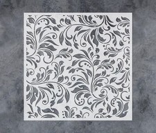 GSS Designs Flourish Leaf Stencils for Painting on Wood Canvas Paper Fabric F...