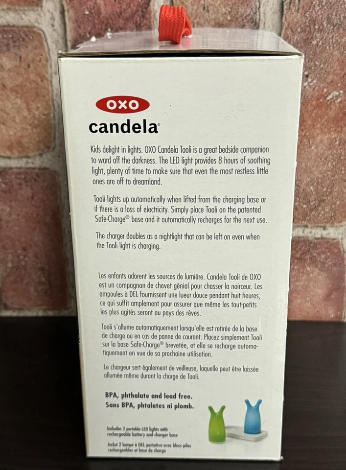 Super RARO OXO Candela Tooli 2 (luces verdes y azules luces LED habitación infantil campamento Foto 2 de 4