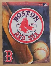 "Boston Red Sox"   BANNER,   Win Craft Sports,  Vertical  27" X 36"   (2008)