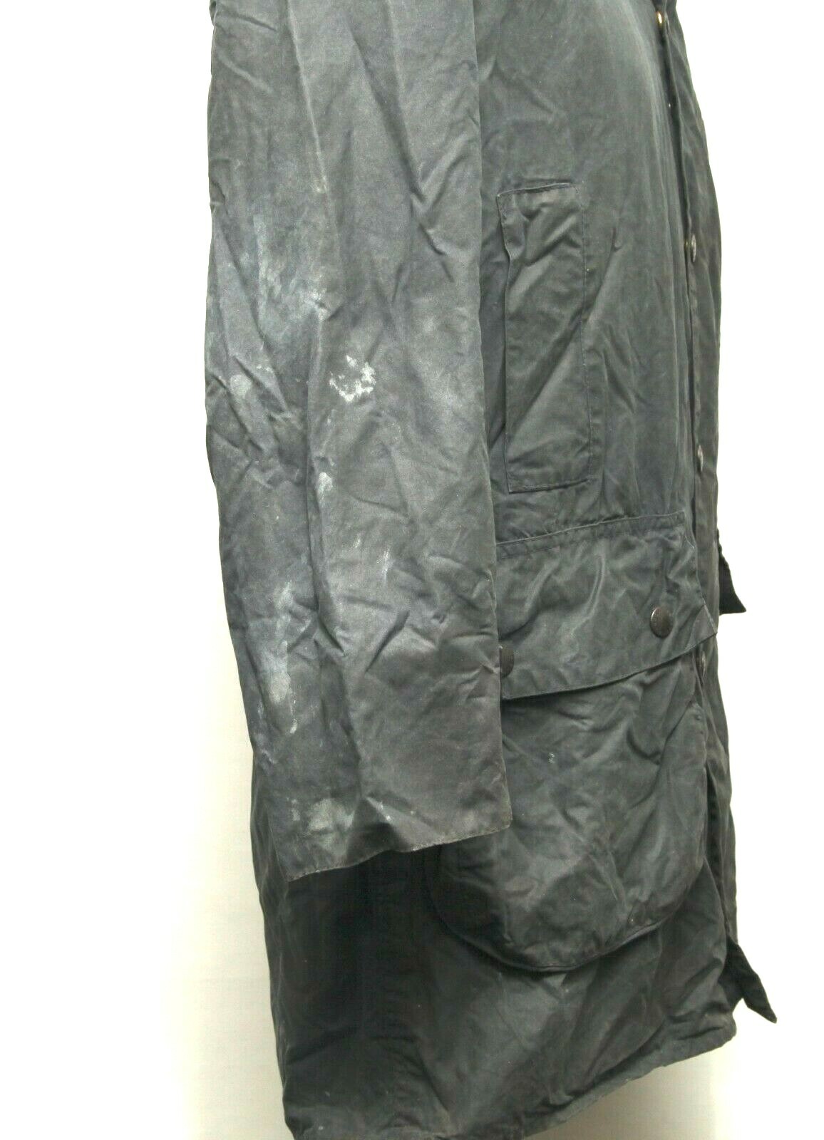 BARBOUR BORDER WATERPROOF WAX JACKET SIZE C 36 91 CM NAVY A205 image 5