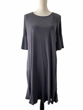Anthropologie Grey Short Sleeve Midi Dress Women’s Size M 70% Modal New