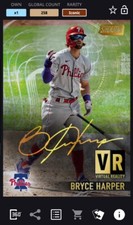 [DIGITAL CARD] TOPPS BUNT 21 BRYCE HARPER- ICONIC GOLD VIRTUAL REALITY SIG,PHILS