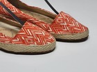 Lucky Brand Tomlinn Espadrille Wedge Low Heel Orange Sz  8 Fantastic  — photo 4