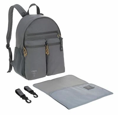 Lässig Casual Urban Backpack Wickeltasche Tasche Anthracite Grau Neu - Bild 1 von 4