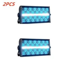 2PCS 200W LED Strobe Light 4in1 48 Partition White 8000K Stage Lighting Effects