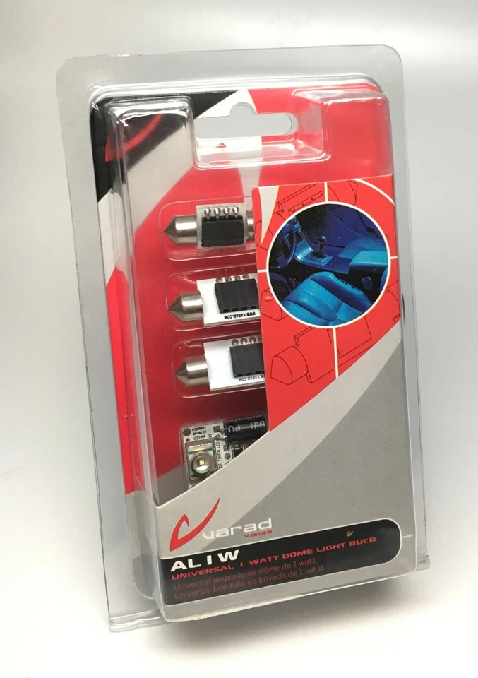 Varad AL1W Universal 1 Vatio Domo Bombillas LED, 3 Tamaños - AZUL AL1W-BL Foto 2 de 4