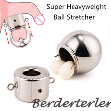 5 Sizes Super Heavyweight Male Ball Stretcher Restraint Lock Metal Scrotum Rings