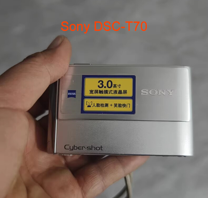 Sony Cyber-shot DSC-T70 8.1MP Digital Camera -Silver | eBay