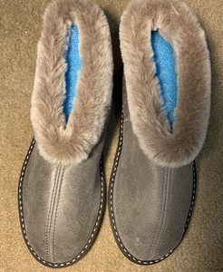 men's genuine shearling slippers