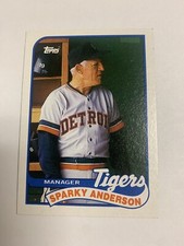 1989 Topps Manager Sparky Anderson Detroit Tigers