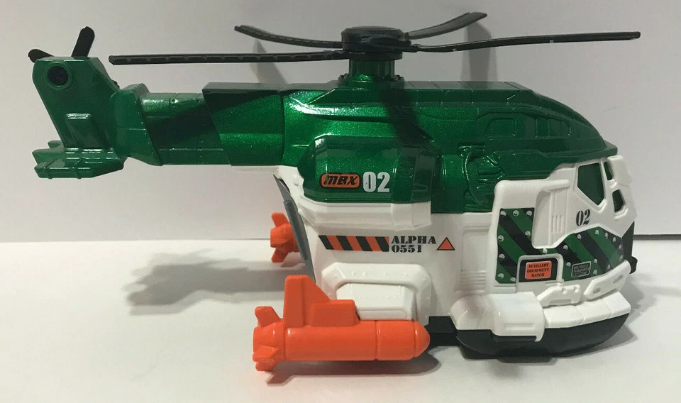 Matchbox Cloud Chopper On A Mission de Mattel Die Cast Vehicle Green Alpha 0551 Foto 3 de 4