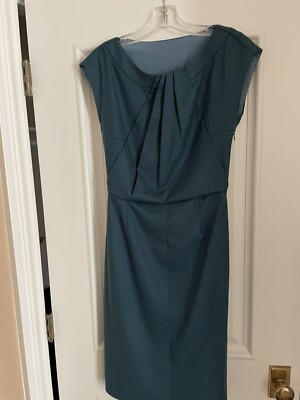 FENDI Twist Neck Wool Sheath Dress Green 2/4 Small | eBay FENDI Twist Neck Wool Sheath Dress Green 2/4 Small | eBay