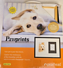 Dog Cat DIY Paw Print Impression Kit Natural Quality Frame 11 x 14 Pet Picture