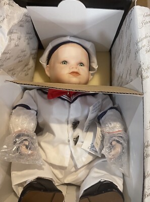 1987 Edwin Knowles China Co. Matthew by Yolanda Bello Doll 10'' COA in Box