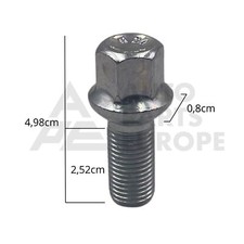 Set 6 Bulloni + Dadi Posteriori Per Toyota – 43812-23320-71 & 90942-01004-71 – Carrelli Elevatori