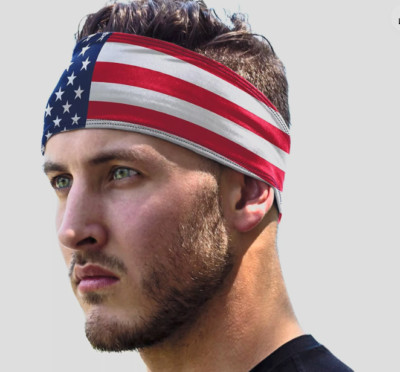 E Tronic Edge Non Slip Quick  USA Headband Sports Workout Sports Men Women GR51