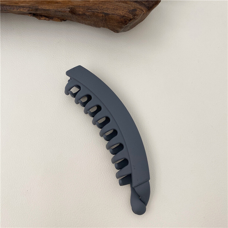 ☀ Frosted Hair Clips Banana Clip Solid Colour Women's Hair Accessory