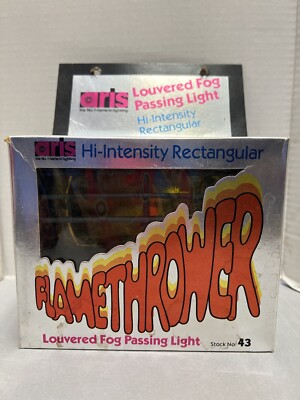 ARIS FLAMETHROWER AMBER HIGH INTENSITY LOUVERED FOG PASSING LIGHT NOS #43