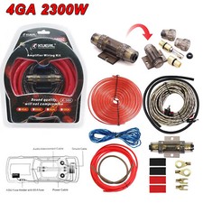 Car Audio 4Gauge Cable Kit Amp Amplifier Install RCA Subwoofer Sub Wiring 2300W