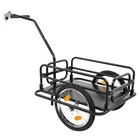 Foldable Steel Frame Bicycle Cargo Trailer Luggage Cart Carrier 180lbs Max Load