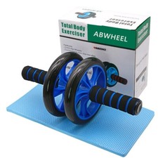 2 In1 Ab Roller Wheel Kit Knee Pad For Home Gym Strength Training