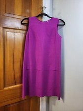 Loft Women's Sleeveless Stretch Knee Length Dress Fuschia Sz 2