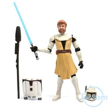 Star Wars TCW Clone Wars No.2 CW19 Obi-Wan Kenobi Clone General Loose Complete