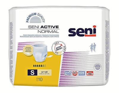 1 SENI ACTIVE NORMAL Gr. S, 55-85cm Tailleumfang, 1100ml Saugl., (0,82 /Stk.)