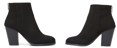 Call it Spring Droedda Women's High Heeled Ankle Boot Black Ankle Booties   NEW