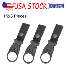 Molle Tactical Webbing Buckle Hook Water Bottle Black Holder Clip 1/2/3 Pieces