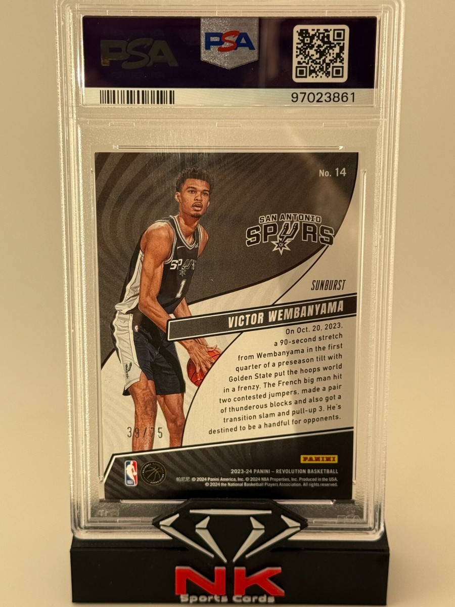 2023-24 Panini Revolution Victor Wembanyama RC ROOKIE Sunburst /75 