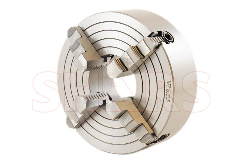 Shars 10" 4 Jaw Independent Lathe Chuck D1-6 Reversible Jaws TIR New R[
